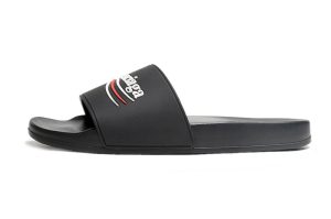 Balenciaga Slide Sandals – Black